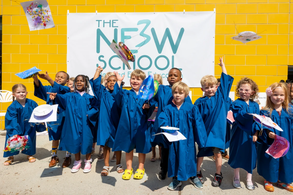 Students graduating from the E3 School.