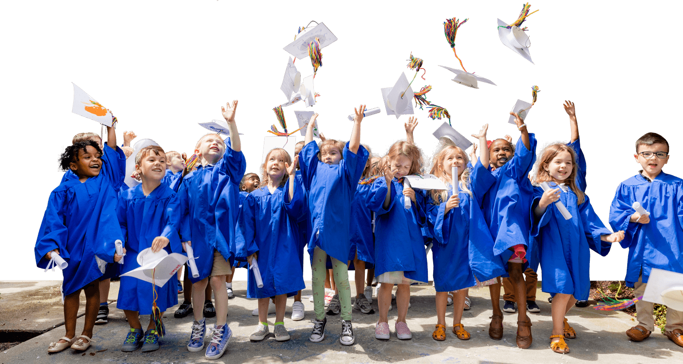 Students graduating from the E3 School.